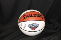 New Orleans Pelicans Basketball Signed by Zion Williamson #1 in a Display Case 202//135