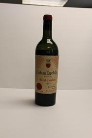 1928 Chateau Lappelletrie Vintage Pre-World War II Bottle of French Wine 187//280
