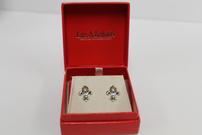 Lee Michaels Sterling Silver Fluer de Lis Earrings 202//135