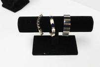Tricia Ryan Studio - Set of 3 Gold and Black Tile Bracelets 202//135