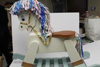 Unicorn Rocking Horse Refurbished & Redesigned by Faculty Member, Bernie Paul 202//135