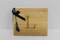 "L" Cheese Board with Knife 202//135