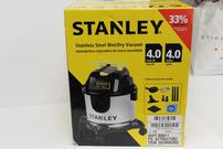 Stanley 4 Gallon Stainless Steel Wet/Dry Shop Vacuum 202//135