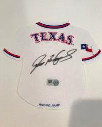 Texas Rangers Ivan Rodriguez Autographed Pennant 202//251
