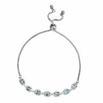 Silver Sky Blue Topaz Bracelet 202//202