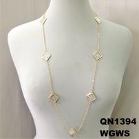 Gold Quatrefoil Necklace 202//202