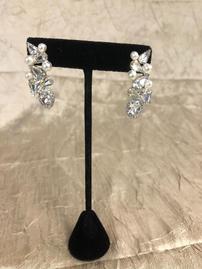 Pearl and Crystal Drop Earrings 202//269