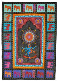 Shiva Nataraja Art Quilt 202//279
