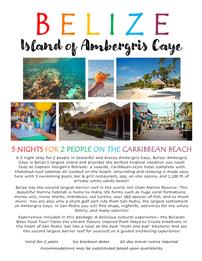 Belize-Island of Ambergris Caye for 2 People for 5 Nights 202//261