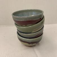 Set of 4 hand-thrown bowlsby Raymond Ochs 202//202