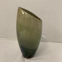 Hand-thrown cut vase by Raymond Ochs 202//202