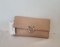 Rebecca Minkoff dusty rose-colored clutch w/shoulder strap 202//159