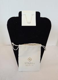 Kendra Scott ever gold pendant necklace in iridescent drusy, gold-plated 202//278