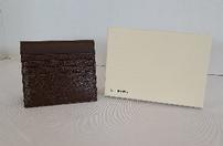 Suit Supply men's brown leather wallet/cc holder 202//132