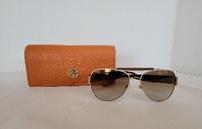 Tory Burch aviator sunglasses w/pouch & hard case 202//129