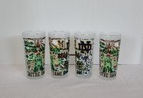 Set of 4 Notre Dame glasses 202//138