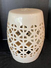 Ceramic stool in light taupe, 16-17