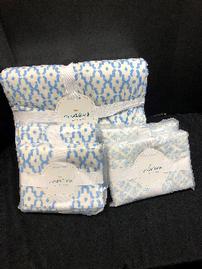 Carol & Frank bedding set, includes 1 queen quilt, 2 std. shams, 2 euro shams 202//269