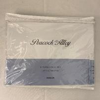 Peacock Alley queen size 400TC sateen sheet set in white -4-piece set 202//202