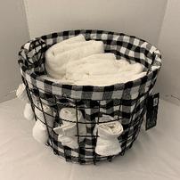 Peacock Alley towel set w/large basket 202//202