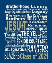 Class of 2021 Jesuit word canvas, 16