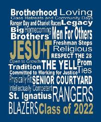 Class of 2022 Jesuit word canvas, 16