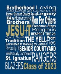 Class of 2023 Jesuit word canvas, 16