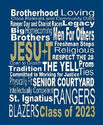 Class of 2023 Jesuit word canvas, 16