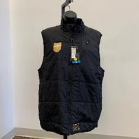 Men's PGA vest embroidered w/Jesuit Dallas & shield,size L 202//202
