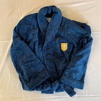 Turkish cotton men's navy collar robe w/Jesuit shield, size L 202//202