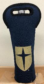 Jesuit navy wine bottle koozie 148//280