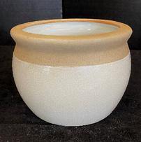 Pottery Barn crackled cache pot planter,5