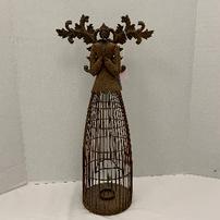 Rustic metal wire angel candle holder, 23