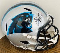 Christian McCaffrey signed Panthers helmet 202//181
