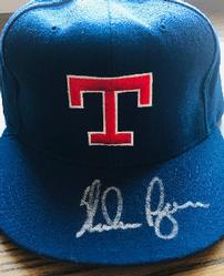 Nolan Ryan signed Rangers hat 202//249