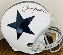 Roger Staubach signed Cowboys helmet 202//176