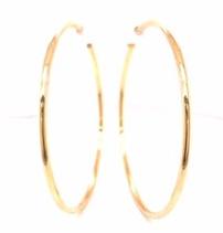 Classic 14K yellow gold hoop earrings, 2