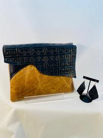 Italian Leather Hand-Made Purse with Earrings