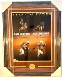 Earl Campbell & Ricky Williams Texas Photo 202//252