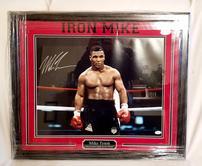 Framed Autographed Mike Tyson Photo 202//166