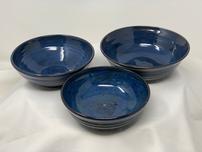 Set of 3 beautiful nesting bowls in midnight blue 202//152
