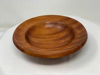 Shallow straight line grain wooden bowl 202//152