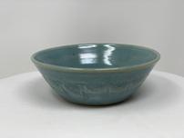 Earthy light blue ceramic bowl 202//152