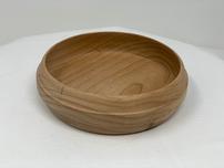 Light grain wooden bowl with outer bevelled accent 202//152