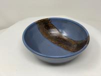 Blue with brown stripe ceramic bowl 202//152