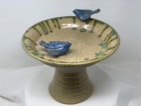 2 piece ceramic birdbath 202//152