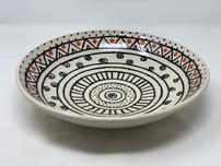 Large serving bowl with geometic design 202//152