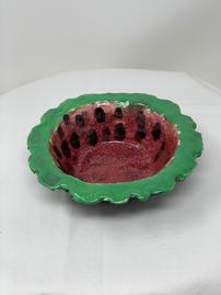 Hand molded mini soup bowls brightly colored 202//269