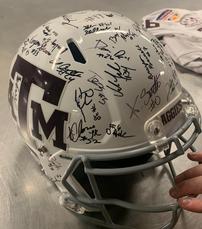 Autographed Texas Aggie Football Helmet 202//229