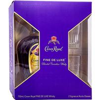 Crown Royal Fine De Luxe with Glasses 202//202